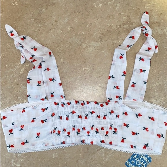Free People Britt Cherry-Embroidered Bralette - Picture 4 of 5